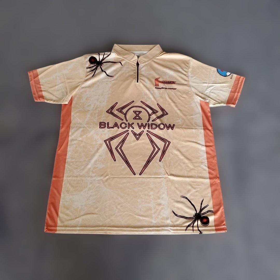 大人気✨新品✨ボウリングウェア　【2XL】　ブラックウィドー　オレンジ　大きめ