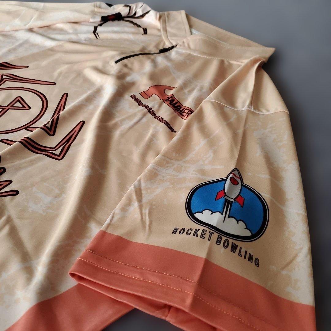 大人気✨新品✨ボウリングウェア　【2XL】　ブラックウィドー　オレンジ　大きめ