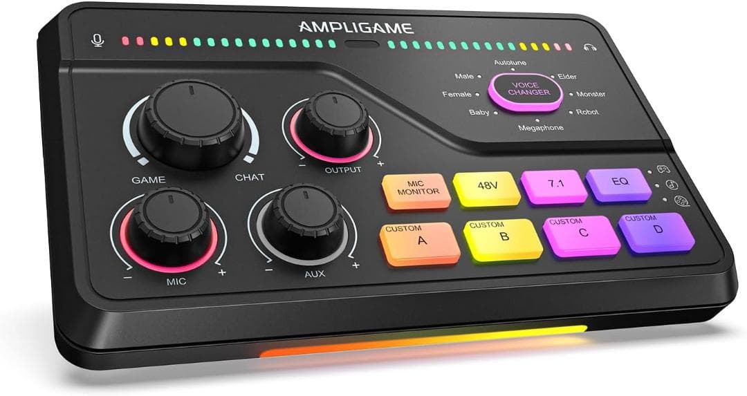 配信用オーディオミキサー オーディオインターフェース PC/PS4/PS5対応