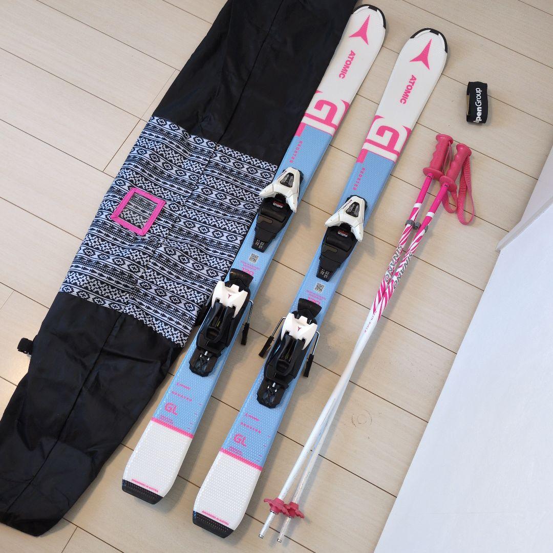 ATOMIC スキーセット 120ビンディング・ストック・ケース付き