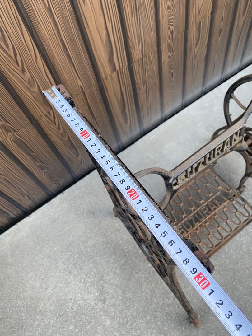 SUZURAN ミシン台　アンティーク　ミシン脚　アイアン　リメイク　カフェ