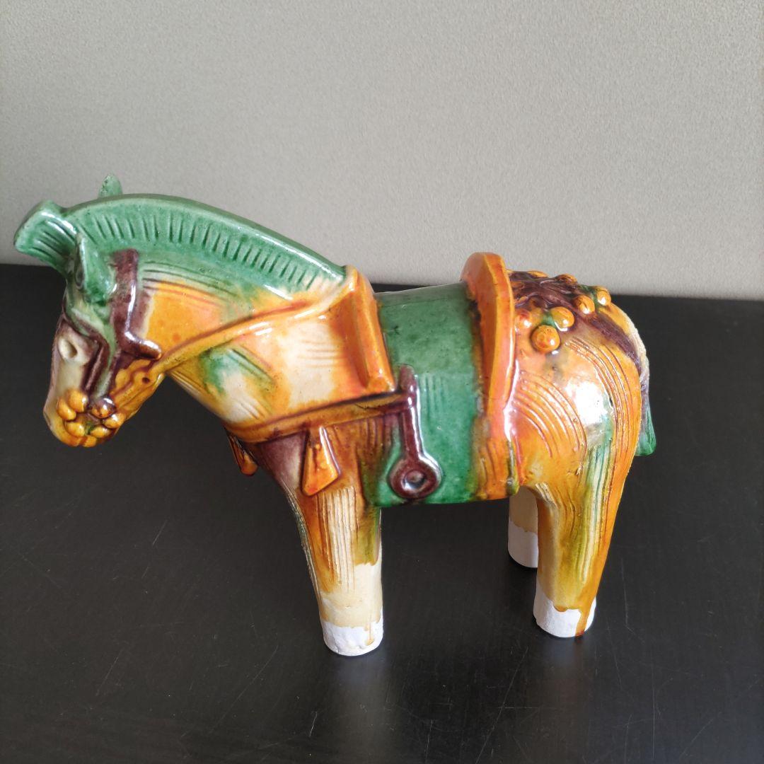 LEMON 人間国宝、楠部彌弌氏の三彩馬置物