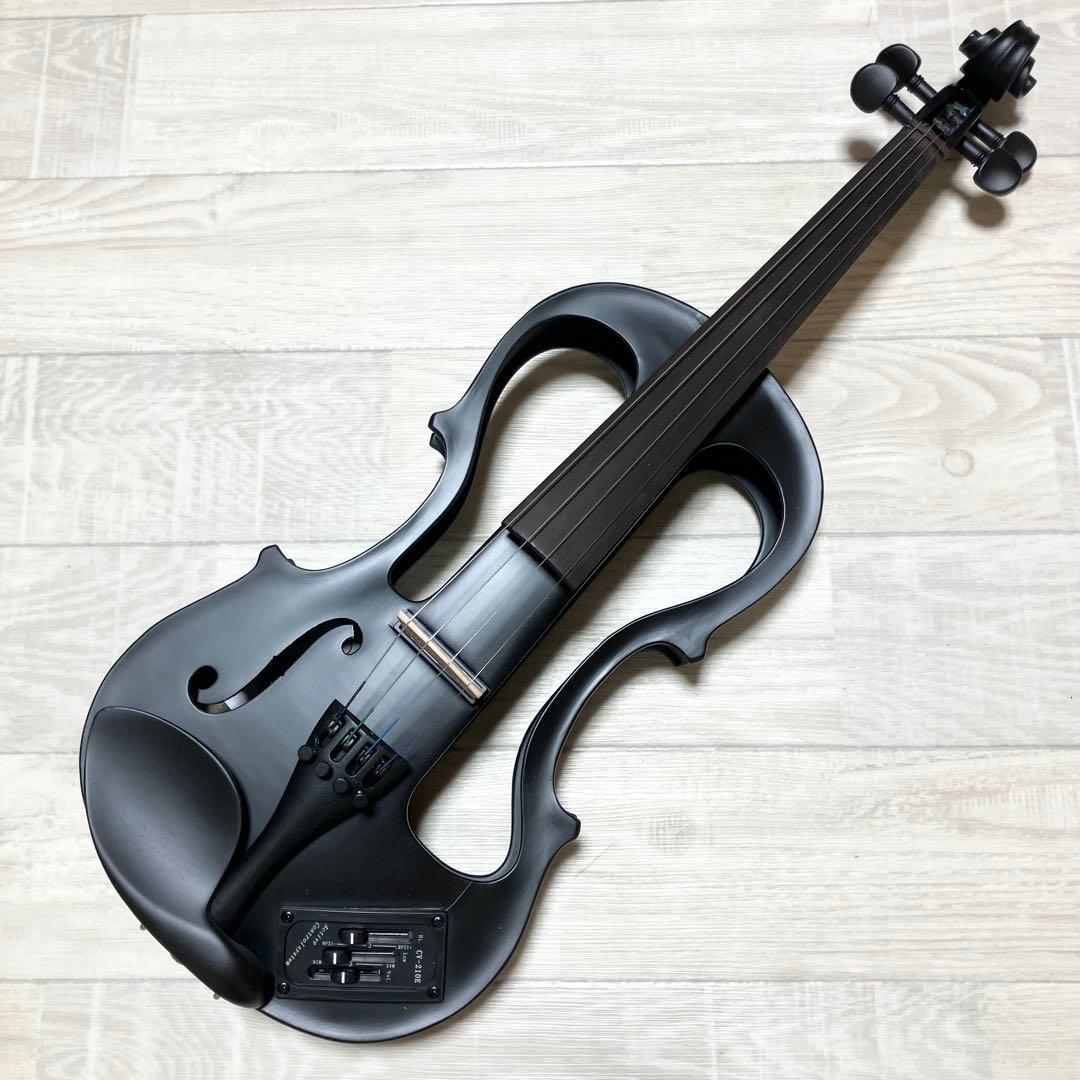 美品 hallstatt ハルシュタット CV-210E エレキバイオリン 黒
