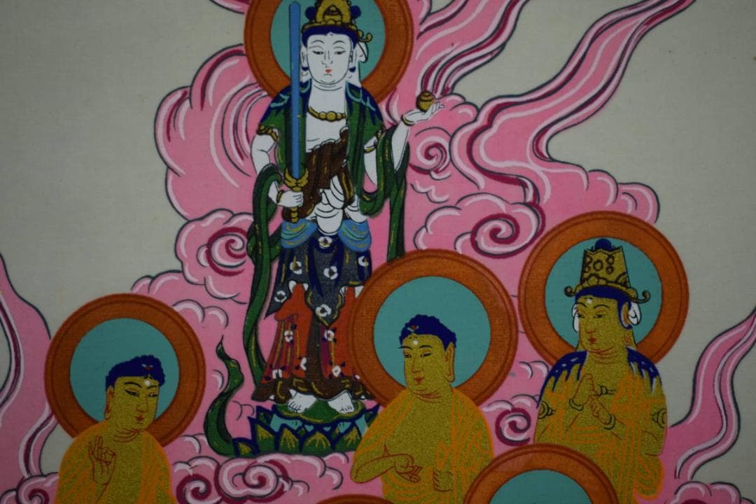 真作/伊予十三佛霊場/佛心/桐共箱付/布袋屋掛軸HF-988