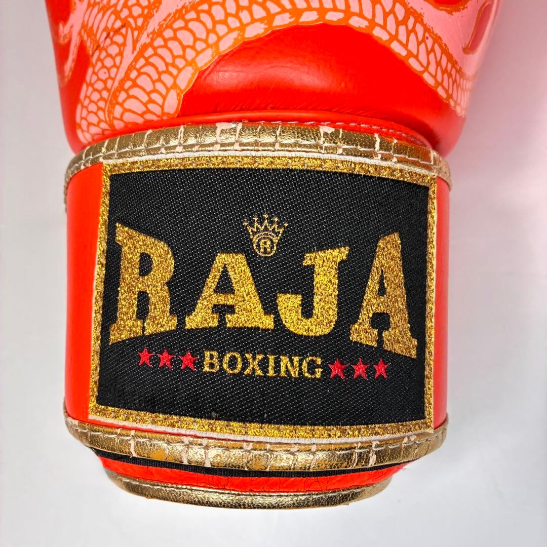 Raja Boxing 本革製 マジックテープ式 14oz ボクシンググローブ