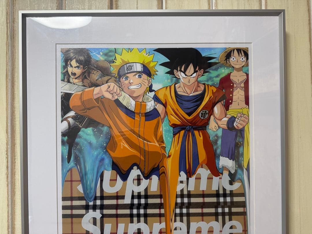 DEATH NYC 額付き 世界限定100枚 ポス ターナルトx孫悟空xルフィ