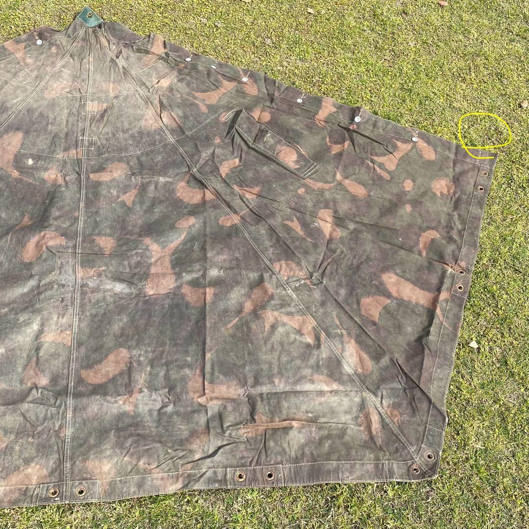 ハンガリー軍　軍幕　１枚②　迷彩　ハリケーンカモ　ミリタリー　野営　キャンプ