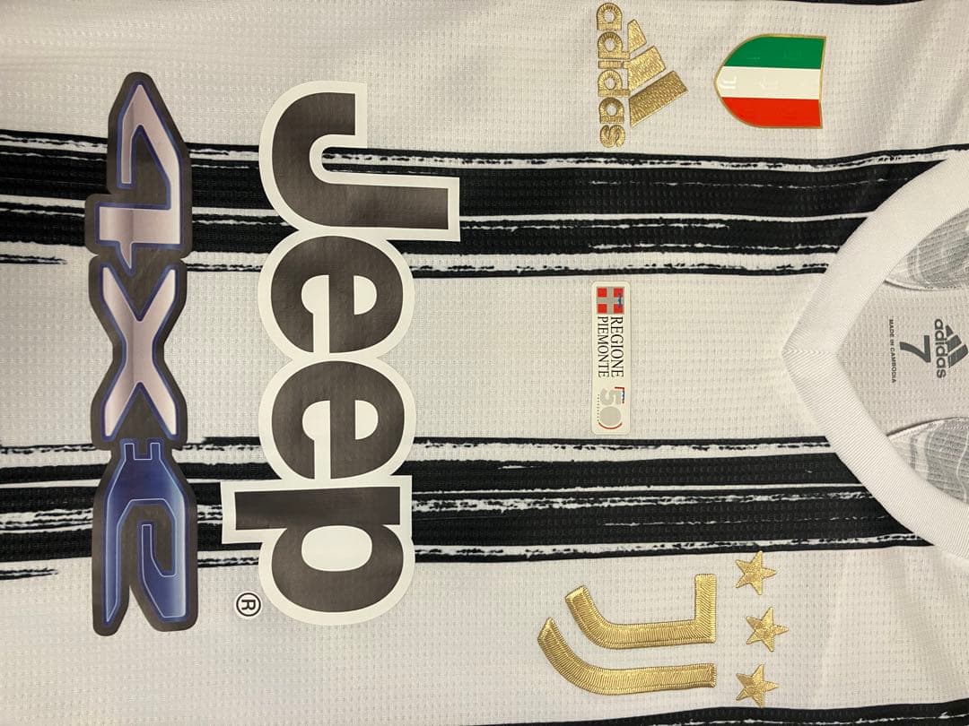 支給品ロナウド直筆サイン入りユニフォーム　ユベントスワンマッチ限定ポルトガル代表