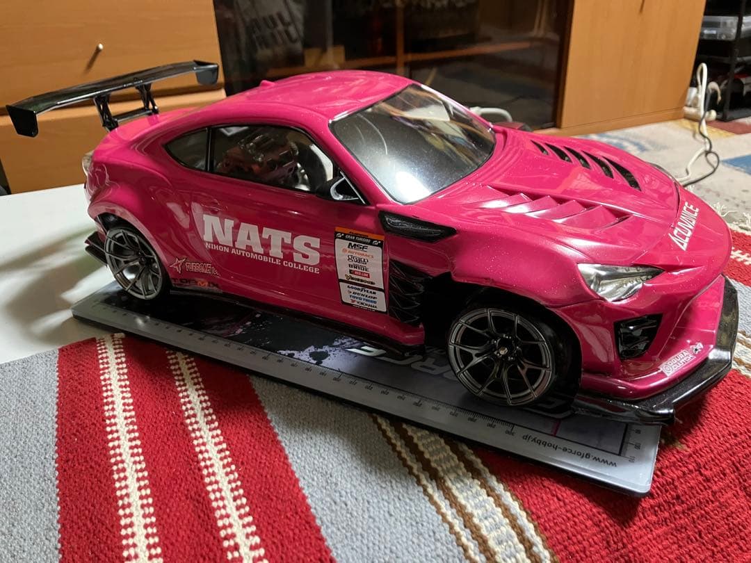 86 ドリフトボディー　GTウイング　ラメ塗装