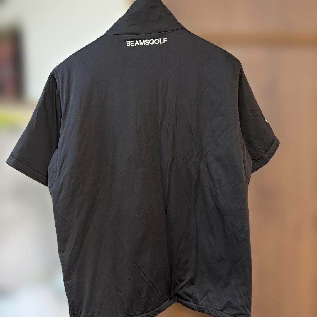 【美品】BEAMS GOLFショートスリーブジャケット 中綿　半袖　ベスト　防寒