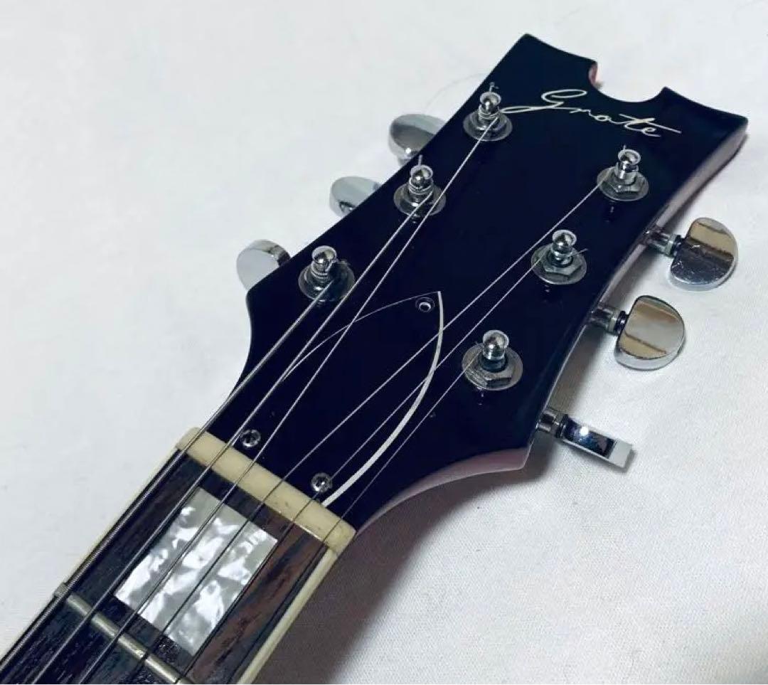 動作良好 GROTE guitar セミアコ―スティックギター レアカラー