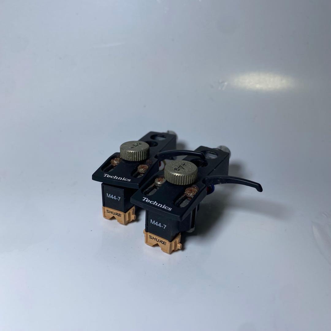 Technics SHURE M44-7 レコードカートリッジ 2個