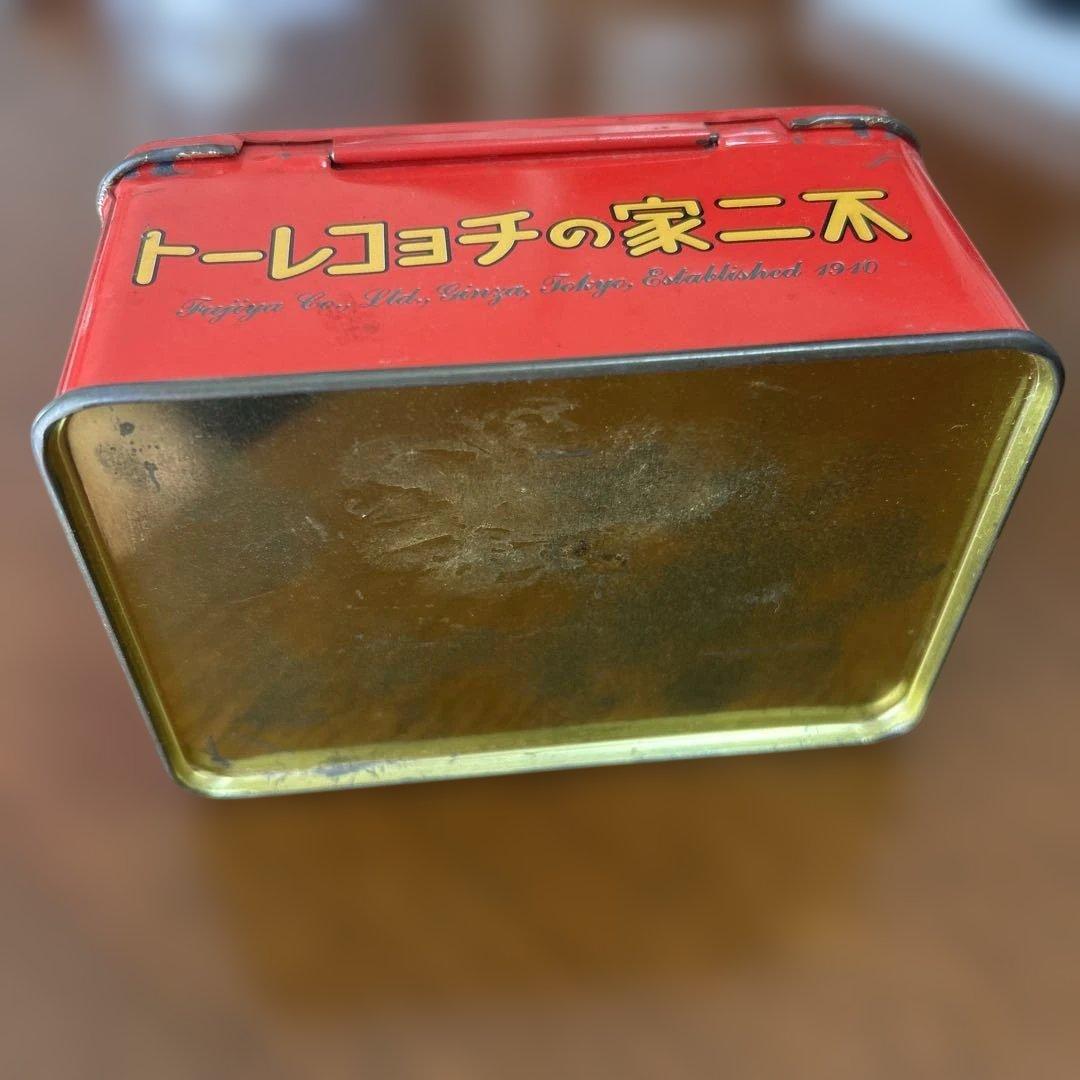 不二家チョコレート　ペコちゃん　ヴィンテージ缶