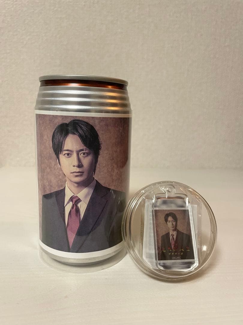 【ゲゲゲの謎　ゲ謎　舞台ゲ謎】水木 村井良大 ラベル缶 当たり付き アクキー付き