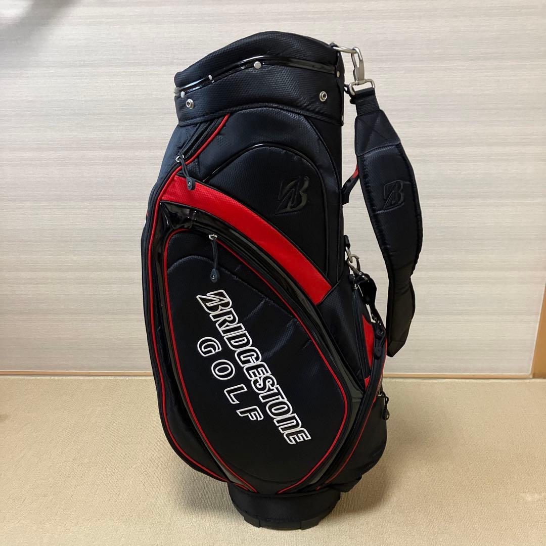 BRIDGESTONE キャディバッグ 黒/赤