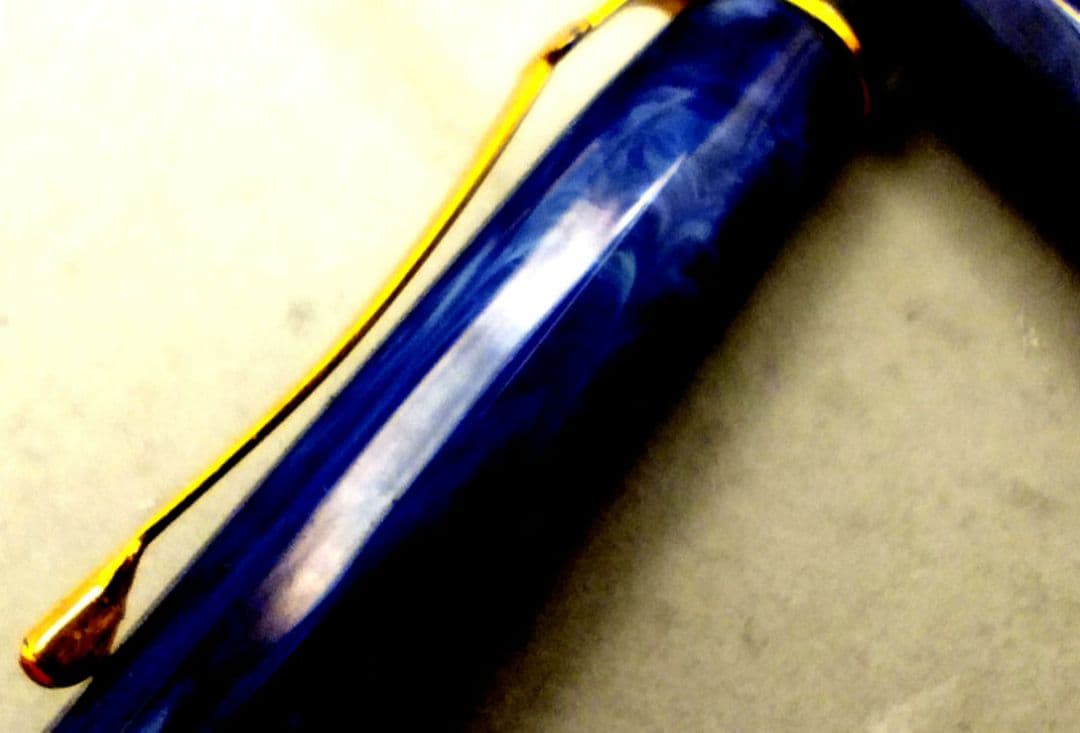 CARAN d'ACHE　 エクイノックス　万年筆　ブルーマーブル