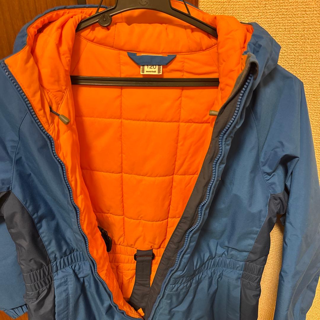 【状態良好】モンベル　スノーウェア　スキーウェア　スノーボードウェア 120cm