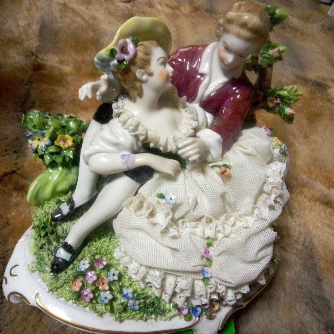 ぽっぽちゃんです。ドイツバッハ窯　陶器レース人形