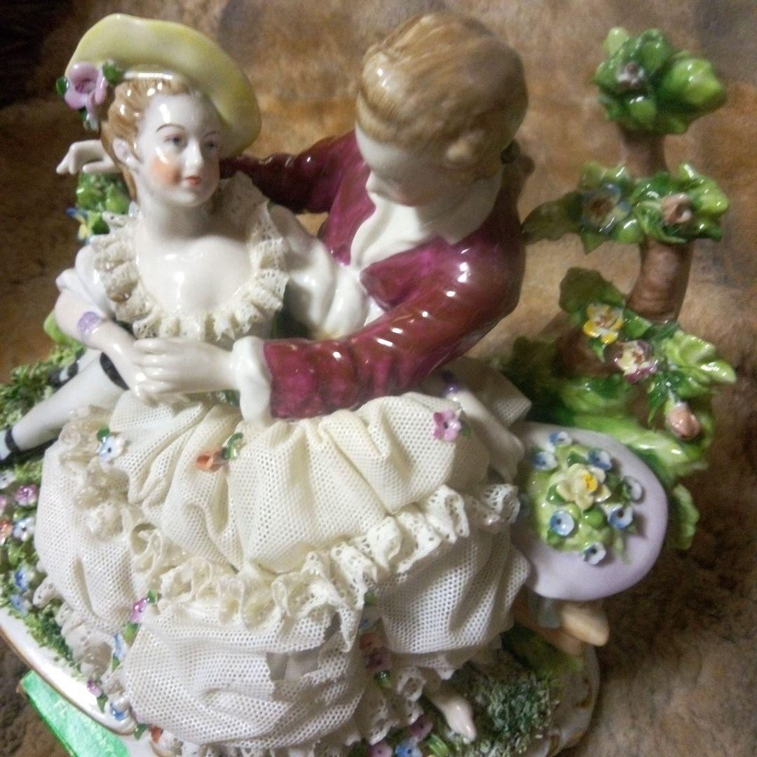 ぽっぽちゃんです。ドイツバッハ窯　陶器レース人形