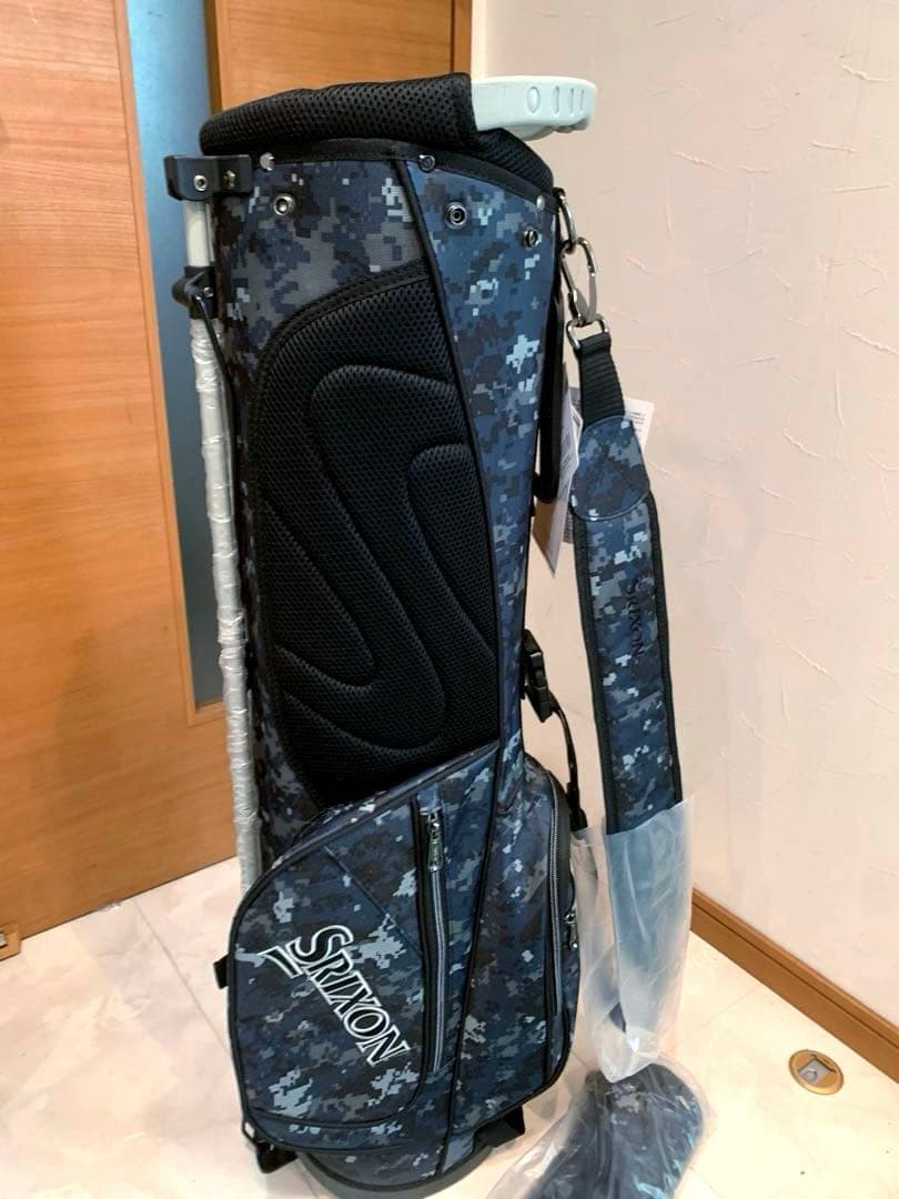 新品未使用　ダンロップ　スリクソン　軽量　スタンド　キャディバッグ　カモフラ