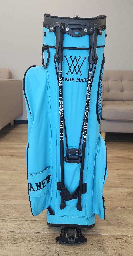 ANEWゴルフ スタンドキャディバッグブルー