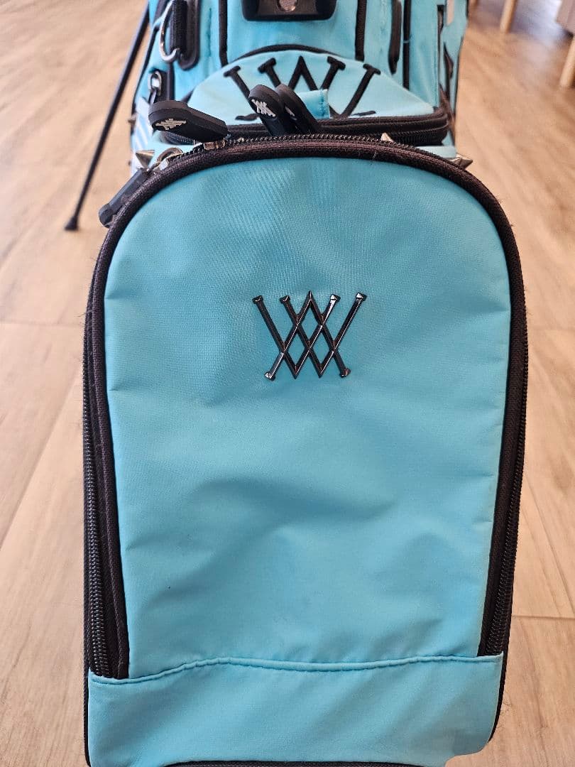 ANEWゴルフ スタンドキャディバッグブルー