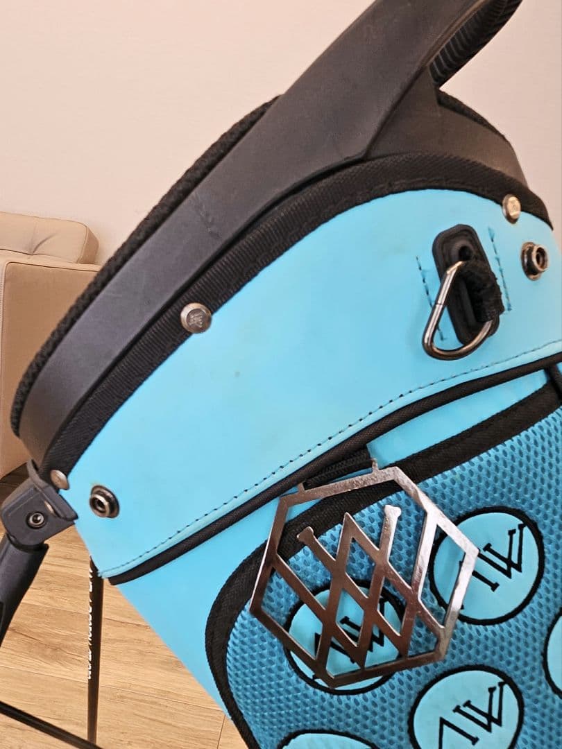 ANEWゴルフ スタンドキャディバッグブルー