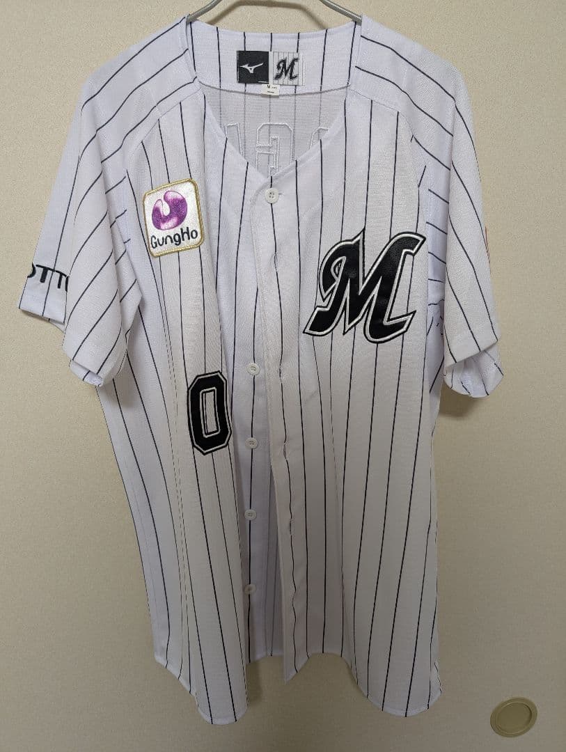 荻野貴司 千葉ロッテマリーンズ ホーム ユニフォーム Mサイズ