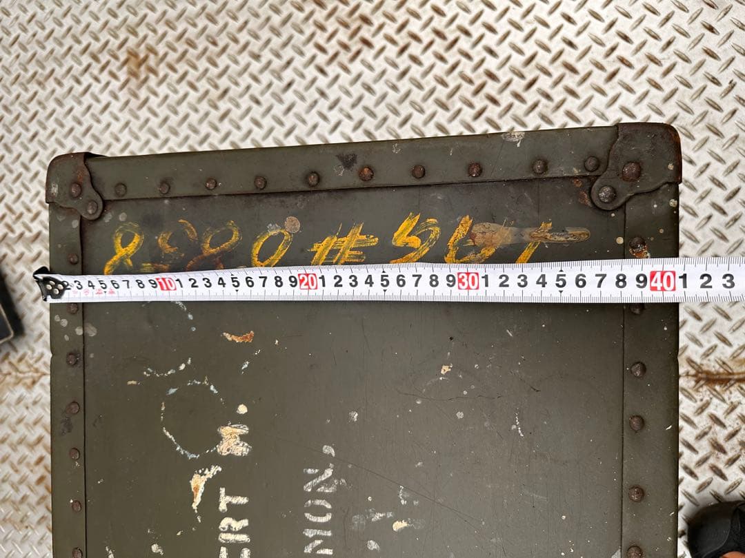 40sミリタリーボックス US 軍物　対戦物　ヴンテージ家具　アンティーク家具