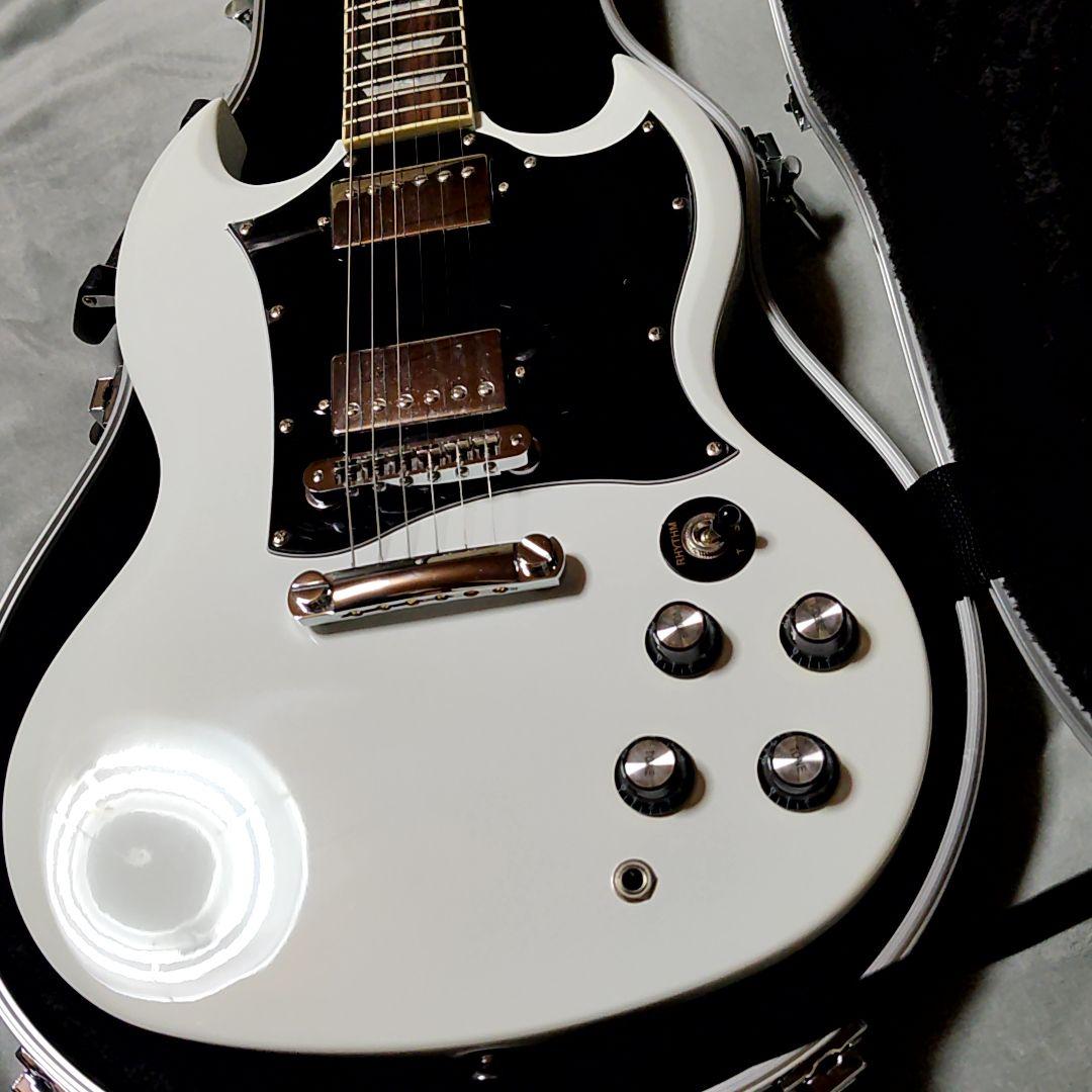 新品未使用 BLITZ BSG-STD ブリッツ エレキギター レスポール 白