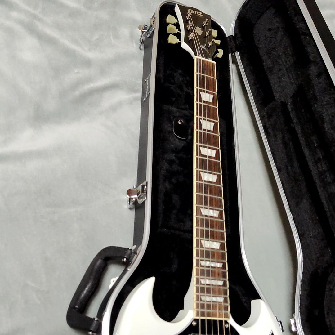 新品未使用 BLITZ BSG-STD ブリッツ エレキギター レスポール 白