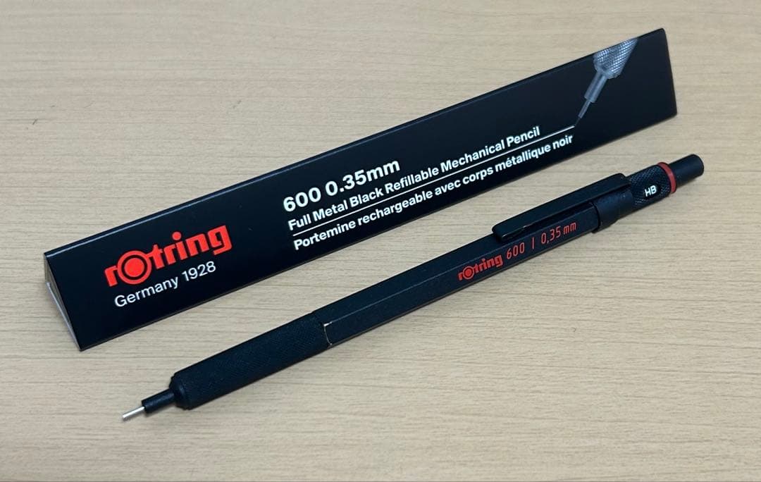 シャーペン4本まとめ ロットリング600 500 0.35 ブラック 廃盤品