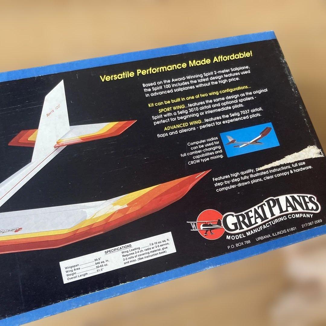 希少！GREAT PLANES SPIRIT 100 USA製 未組立