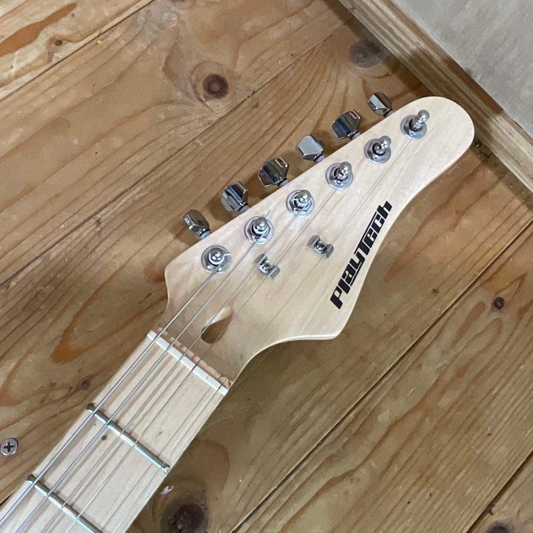 極美品！Play Tech プレイテック エレキギター テレキャスター ピンク