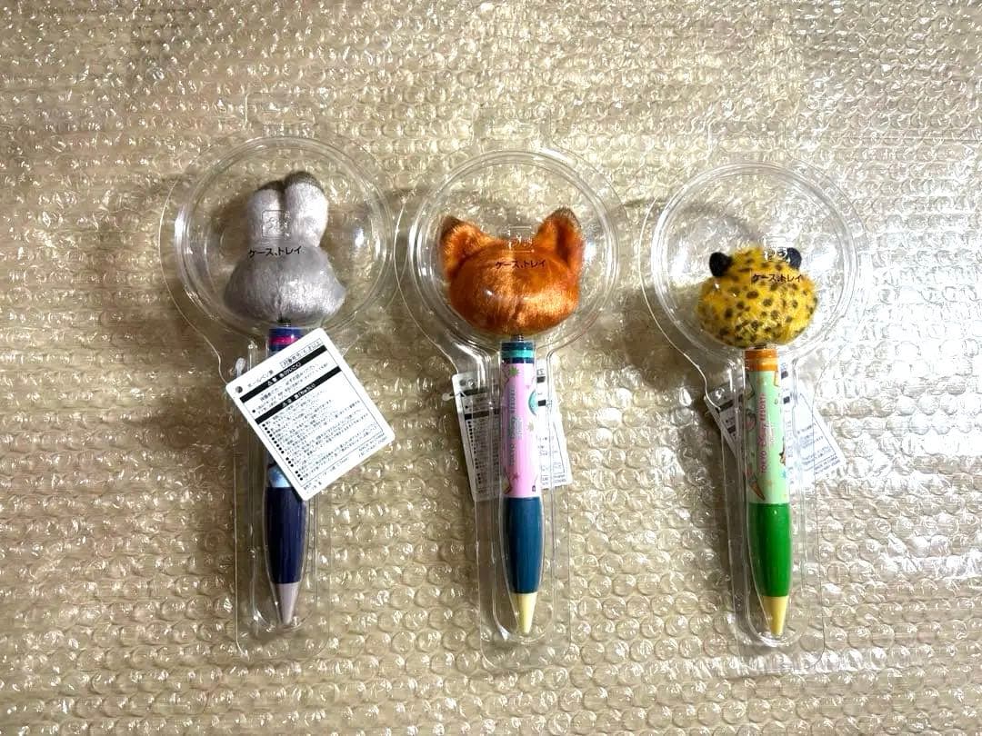 ズートピア ぬいぐるみボールペン 3本セット
