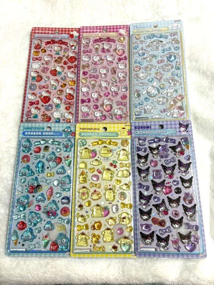 【34枚】ボンボンドロップシール 正規品 まとめ売り ディズニー　プチドロップ