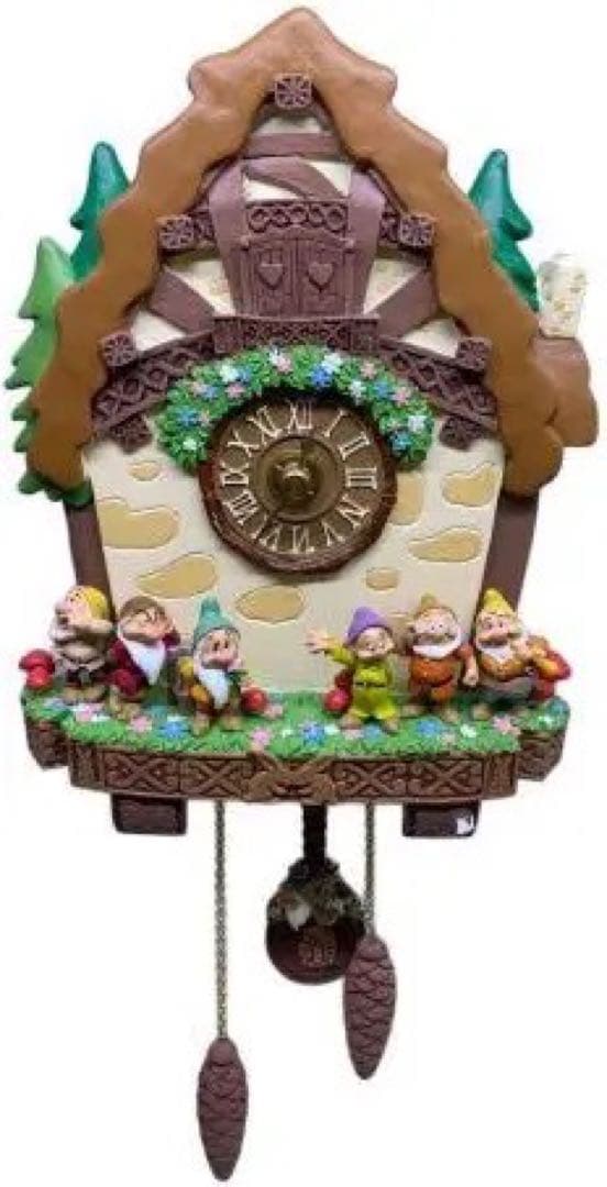 【シングルモルト】ディズニー　白雪姫7人の小人　掛け時計
