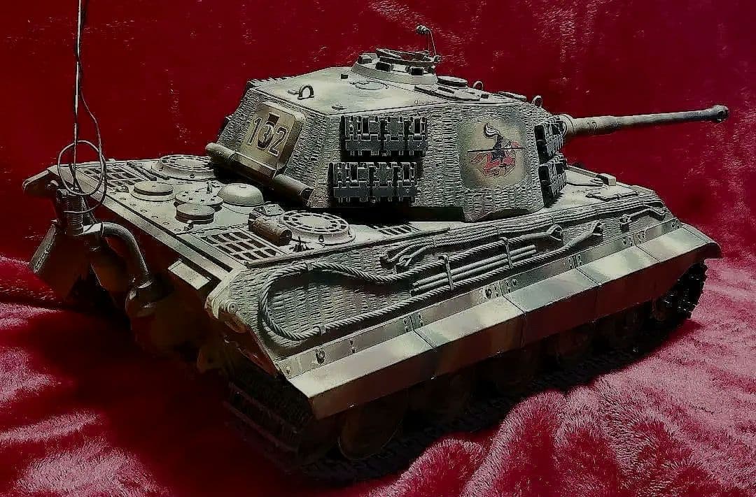 【1981年当時物】☆TAMIYA☆1/16 RC『キングタイガー戦車』