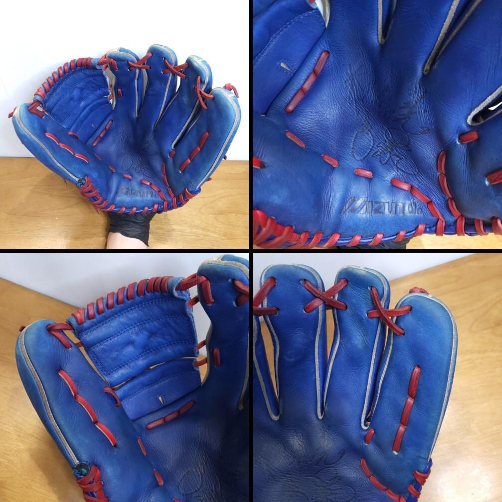 ミズノ 名古屋ドーム5周年記念 シャオロン刺繍 選手サイン刻印 軟式グローブ