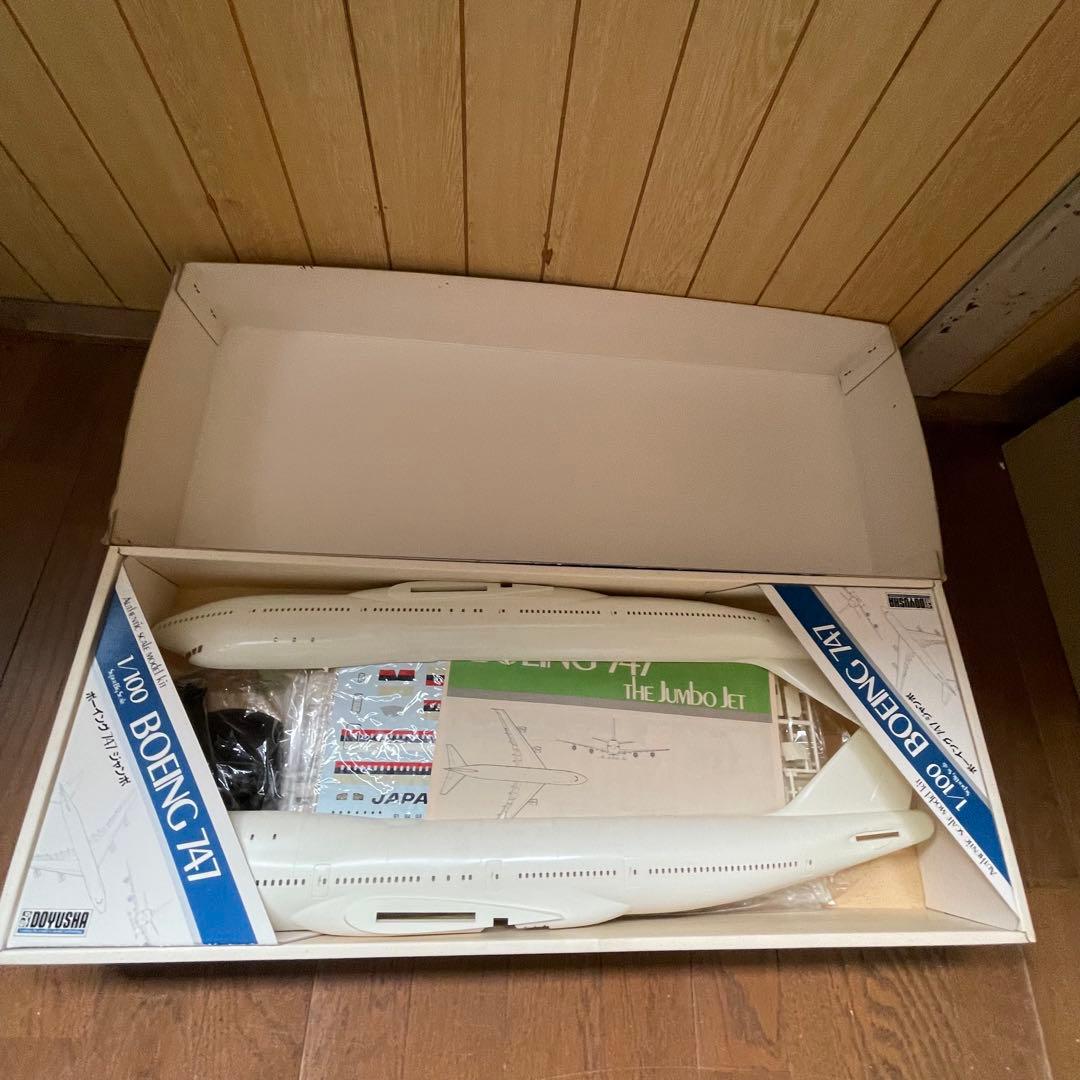 7635 童友社　1/100 ボーイング747ジャンボ　JAL 飛行機