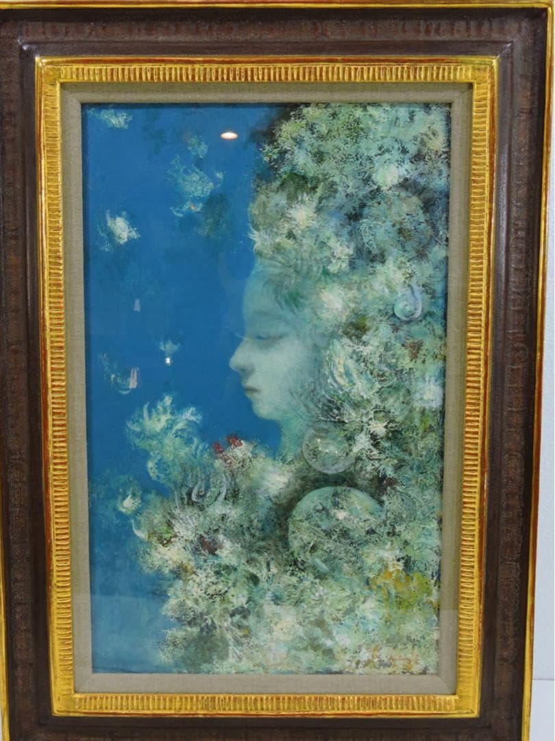 はるな　清水聖策 名画『飛んでいった日』　額装 油彩 49×69 真作保証