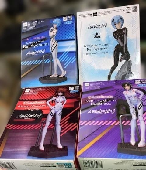 シン・エヴァンゲリオン劇場版 Luminasta フィギュア4体