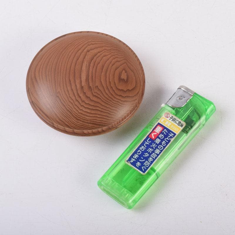 伝統工芸　飛騨一位一刀彫　江黒亮春（亮声) 作　香合　共箱　C　8474