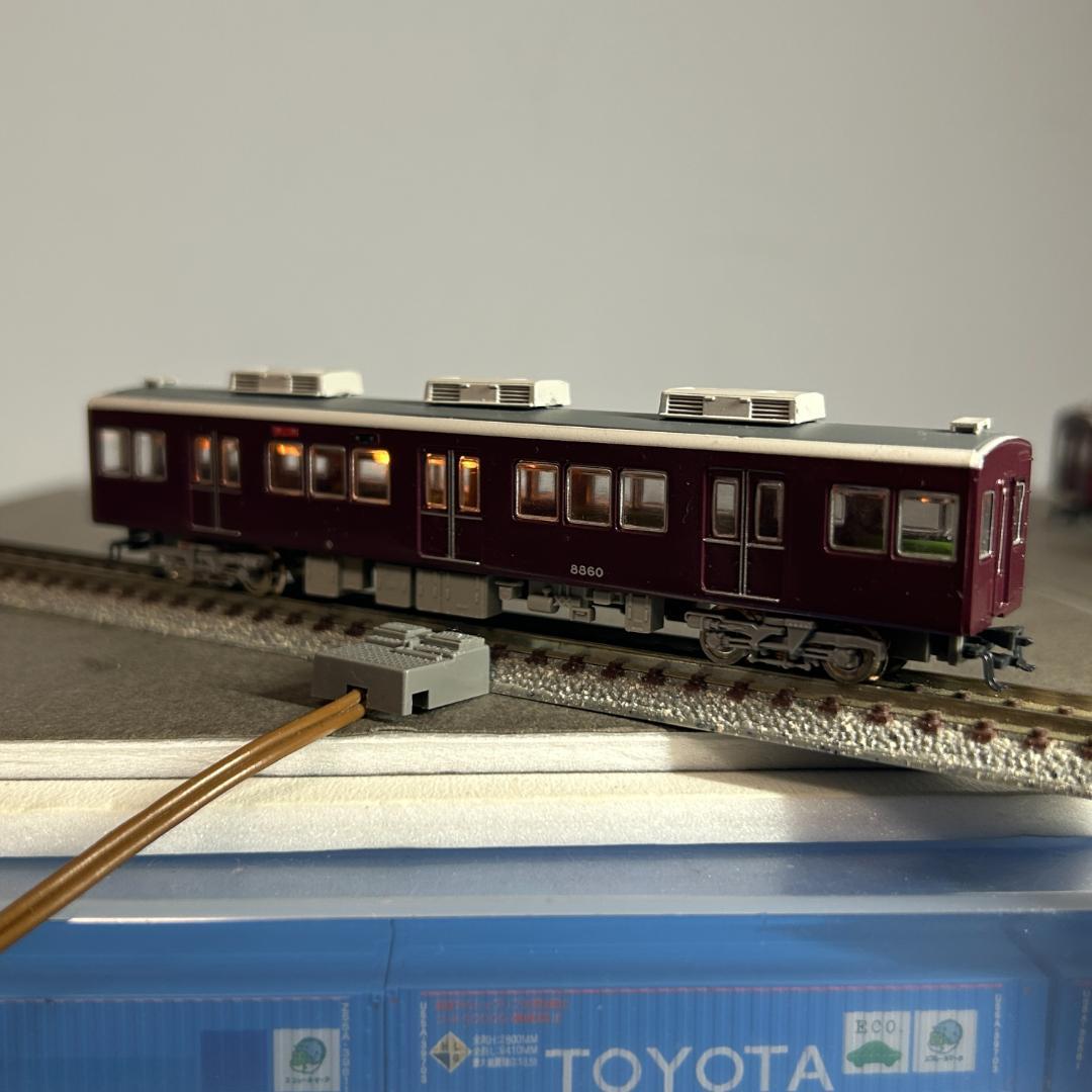 【ジャンク】GMベース 阪急8300系 4両セット 室内灯有 塗装荒れあり