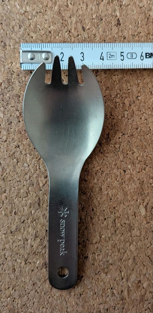 【 peak 】チタン製先割れスプーン　ショート