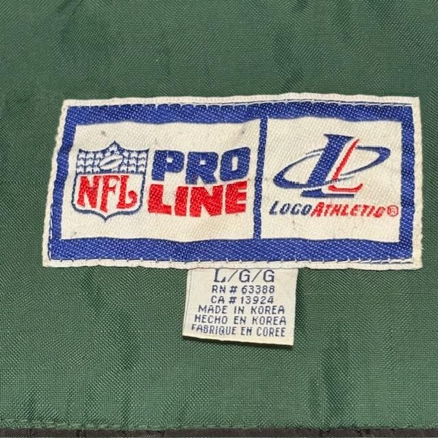90s★NFL/GREEN BAY PACKERS★中綿入りナイロンJKT★L★