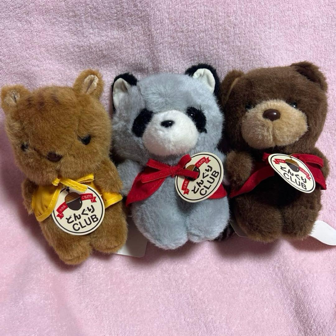 昭和レトロ　どんぐりCLUB ファースト社　リス　クマ　アライグマ　当時物