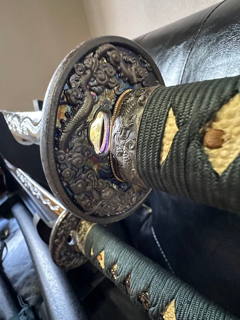 観賞用　模造刀　飾り台付