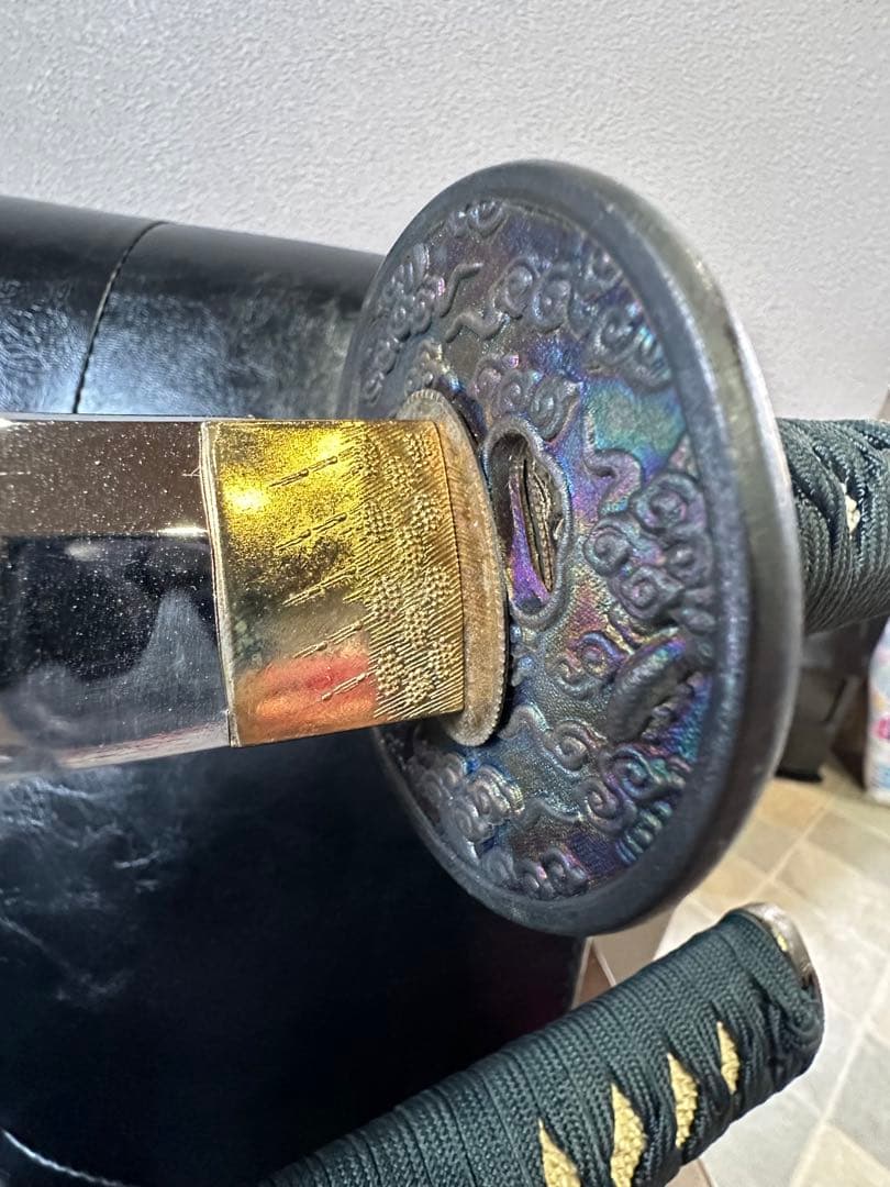 観賞用　模造刀　飾り台付