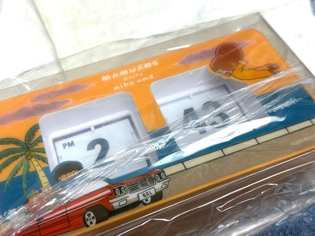 値下げ！新品 nikoand ニコアンド マムアンちゃん パタパタ時計 くるり